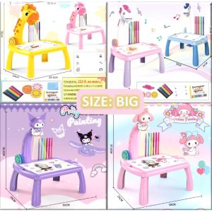 Mainan anak cewek cowok perempuan laki papan tulis proyektor playset