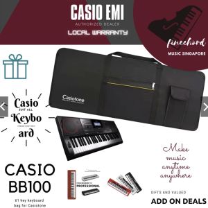 Casiotone 61 and 88 keys keyboard bag with Casio slogan