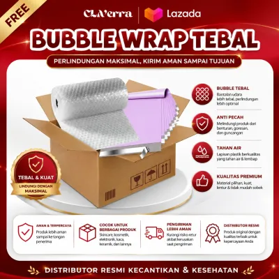 100% GRATIS | Packing Bubble Wrap Tambahan & Plastik Anti Air Tahan Bocor