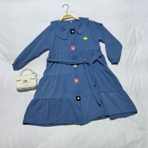 ALMIRA Gamis Anak Perempuan (4-12 Tahun) | Gamis Anak Youbebee | Dres Panjang Anak Cewe