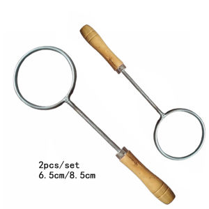 2Pcs Set 6.5cm&6.8cm Wine Bottle Hot Cutting Ring Scalding Bottle Iron Ring Glass Bottle Ring Cutter