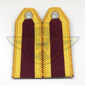 ❇️  อินทรธนู กระดานบ่าชุดขาวตำรวจ ยศสัญญาบัตร พร้อมดาวสแตนเลสชุบทองคำขาว ❇️