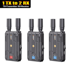 Wireless HDMI Transmitter and Receiver 4K Dual Display Extender 400m Support Battery Camera Live Streaming Laptop To TV Monitor