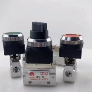 MOV-01 MOV-02 MOV-03 MOV-03A Pneumatic Mechanical Valve Pneumatic Valve 2 Way 2 Position 1/8" Thread Push Button Switch