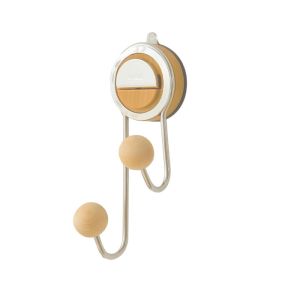 KODUS Traceless Suction Cup Hooks Plastic Removable Shower Hooks Multifunctional Space Saving Wall Hanger for Home