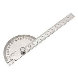 [Portable and accurate] Stainless steel protractor/steel angle ruler/180°angle protractor