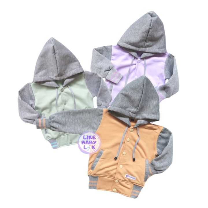Baby Varsity Hoodie Jacket || Jaket Baseball Anak Tahun - Main Image