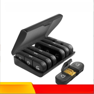 Small Multicompartment Portable Pill Boxes  Weekly Pill Organizer Lightweight Mini Pill Box 7 Days Am Pm Pill Case Organizer Holder