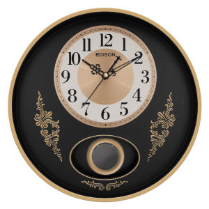 Jam Dinding Edison Sweep ES 320 AL81 Bandul Diameter 320mm 32cm