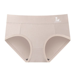 YZLong Mid-Waist Swan Design Cotton Underwear for Women with Breathable and Antibacterial Properties Comfortable Fit for Plus Size