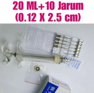 Spuit 20ml BONUS 10 pcs Jarum Ukuran 7G 9G 12G 14G 16G Ayam Kambing Bebek Sapi Kerbau Babi