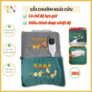 Gối chườm ngải thảo dược nóng | Túi chườm muối đá biển làm nóng bằng điện | Túi chườm muối thảo dược nóng