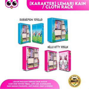 [KARAKTER] LEMARI KAIN / CLOTH RACK
