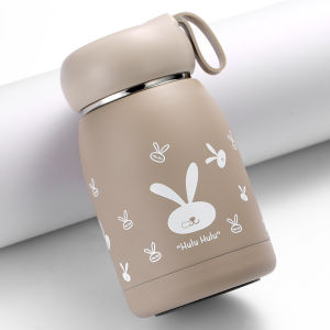 AU Cute big belly thermos cup 304 Stainless Steel Liner Promotional custom-printed advertising cups and gift cups for personal use LOG cup brush