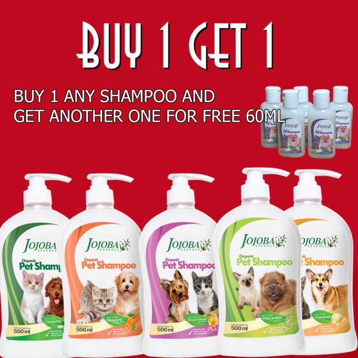 Organic Pet Shampoo Jojoba Essence 1 Liter (FREE PET SHAMPOO 60ML ...