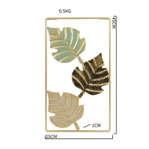 Pajangan Hiasan Dinding Daun Retro Frame Modern Aesthetics Ginkgo Leaf Wall Decoration