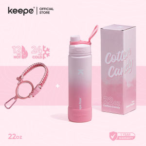 Keepe Flask Stainless Steel Double Wall Insulated Gradient Color Hydration Flask Vacuum Leak Proof
