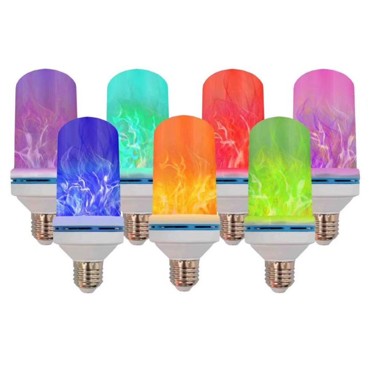 Fast Delivery⚡E27 AC85V~265V Flame Effect Decorative LED Bulb Red Blue ...