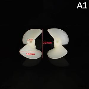 [COD] yixiayun 1Pairs D22mm 26mm CW CCW Electric Nylon Prop Screw DIY White Two Leaf Propellers For Rc Boats Models 2mm Shaft