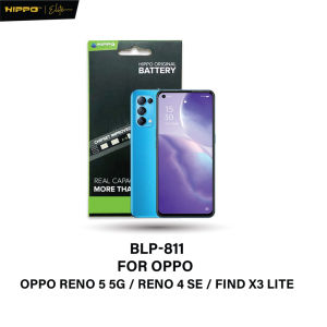 Hippo Baterai OPPO BLP-811 OPPO RENO 5 5G / RENO 4 SE / FIND X3 LITE 4300mAh Battery Batere Batrai Batre Original Cell Garansi resmi