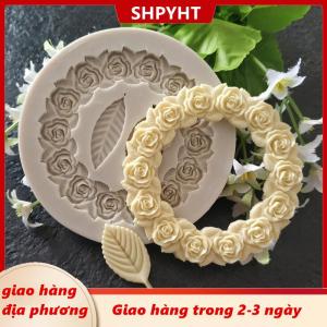 [COD] SHPYHT Giao hàng địa phương 1 cái Khuôn Silicone lá hoa hồng khuôn bánh sô cô la Tự làm khuôn nướng bánh đường