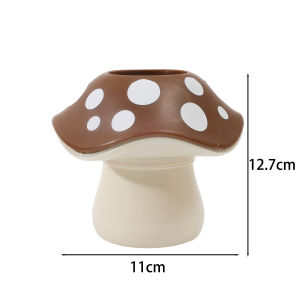 Novelty Mushroom Pen Holder Desk Organizer Pencil Cup Storage Box Office Dorm Classroom Study Pencil Cup Creative Makeup Brush Storage Tube