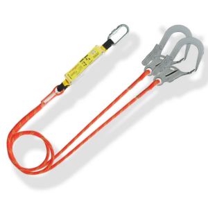 สายแลนยาสเชือก 2 เส้น ตะขอใหญ่ พร้อมแอสซอฟเบอร์ Schake Lanyard + Absoftber ยาว 2 เมตร XD-CP9363 ยี่ห้อ Xinda