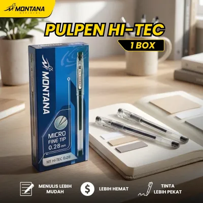 MONTANA Pulpen Gel 0.28mm Ballpoint Pen Water Resistant Alat Tulis