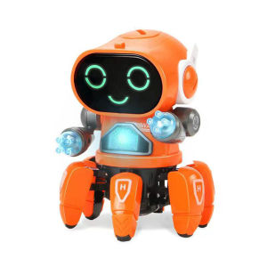 Dance Robot Electric Pet Musical Shining Toy 6 Claws Octopus Spider Robot Educational Interactive Toys for Children‘sToy Gift