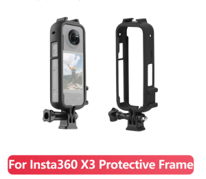 Protective Frame for Insta360 X3 Accessories PC Hard Housing Case for Insta360 X3 Camera Durable Frame With Cold Shoe Mount