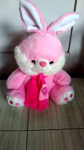 BONEKA KELINCI SYAL LOVE RABBIT XL: MAINAN KARAKTER BINATANG UNTUK SEMUA UMUR