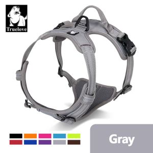 TRUELOVE No Pull Dog Harness Adjustable Safety Nylon Small Medium Large Pet Dog Vest Padded Reflective Outdoor for Dogs Pet Leash Control