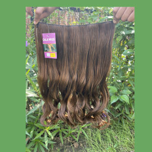 แฮร์พีช hairpiece แฮร์พีช calawigs ชิ้นหนาพิเศษไหมด้านเหมือนผมจริง แฮร์พีชปลายงุ้ม รหัส S8912L กว้าง26cm ยาว55cm