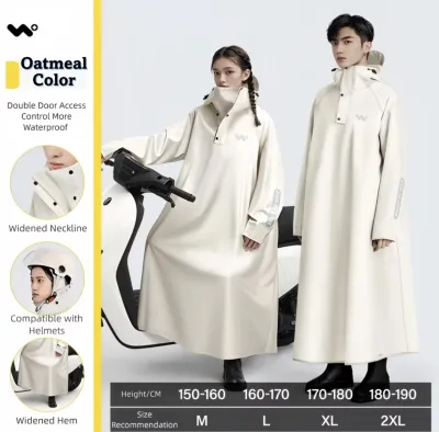 Rubberized Vulcanized High Quality with Various Colors Motorcycle Raincoat Eye Neck Cover.