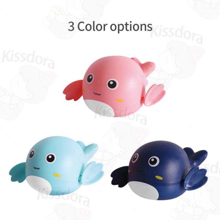 Kissdora%20Children's%20bath%20toys%20dolphin%20shape%20cute%20swimming%20toy%20for%20baby%20-%20Image%203