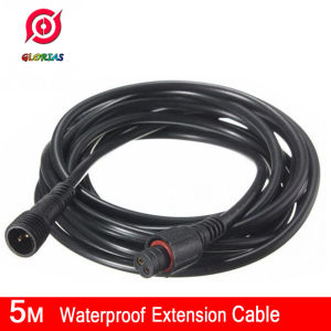 สายต่อขยายกันน้ํา2/3/4ขา22AWG สายต่อพ่วงสายไฟกันน้ําปลั๊กแอนด์เพลย์ปลั๊กตัวผู้ตัวเมีย LED สําหรับสปอตไลท์แสงอาทิตย์สวนแสงแหลมแถบไฟ LED