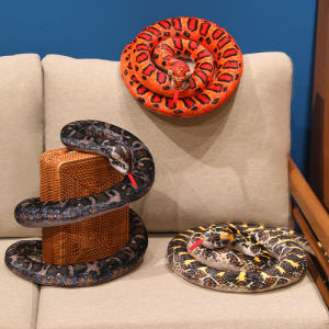 7 Styles Realistic Snake Plush Toys Stuffed Beautiful Colorful Snake Doll Soft Funny Twining Snake Doll Creative Room Decor
