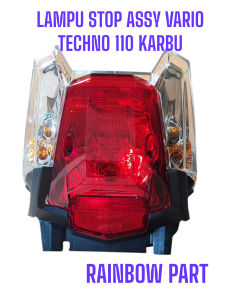 Win - Lampu Stop Vario Techno Karbu 2010-2012 SET KABEL + BOHLAM