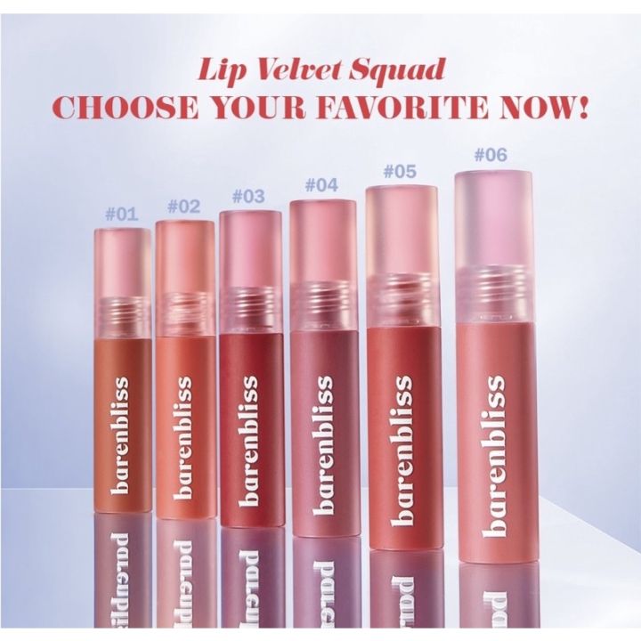 LIP VELVET LIP CREAM BY BNB | BARENBLISS CHERRY MAKES CHEERFUL LIP VELVET SERIES