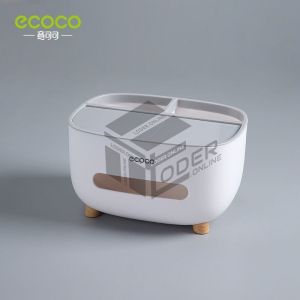 LODER ECOCO Household Tissue Box Living Room Coffee Dining Table Simple Creative Napkin Storage Kotak Tisu Box 纸巾盒