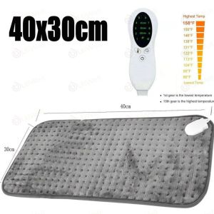 ผ้านวมไฟฟ้า electric heating blanket แผ่นให้ความร้อนนุ่มพิเศษ 150x60 ซม ปรับอุณหภูมิ 10 ระดับ บรรเทาตะคริว-ปวดกล้ามเนื้อ ปิดอัตโนมัติ รับประกัน5ปี