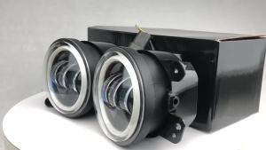 4 Inch LED Fog Light for Off Road Vehicles Dual Color Halo Angel Eye Driving Lamp