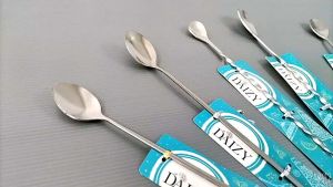 ช้อนชา ชงเครื่องดื่ม ช้อนด้ามยาว สแตนเลสหนา ช้อนบาร์เทนเดอร์ Bartender ช้อนชงค็อกเทล Cocktail ช้อนหัวกลม ช้อนโซดา