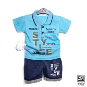 BOBOBAM BAJU BAYI LAKI LAKI SETELAN ANAK COWO LUCU STELAN COWOK 6 12 BULAN KEREN TRENDY KEKINIAN KERAH WANGKI STYLE