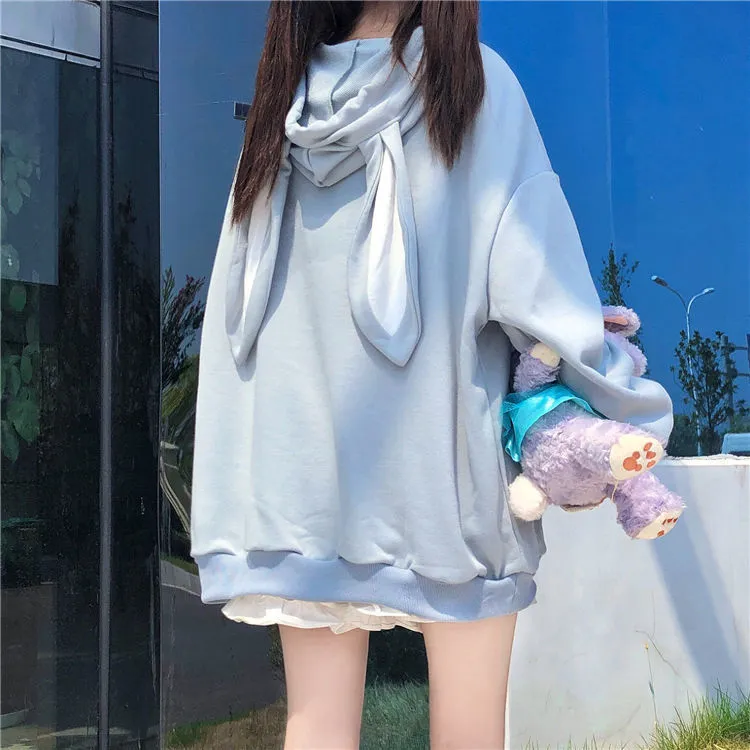 Bunny Hoodie Cute Girls In Oversized Hoodies TOFASHIONS Women