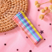 Set 10 kẹp tóc kim loại kẹp tăm màu sắc phong cách đơn giản Hàn Quốc