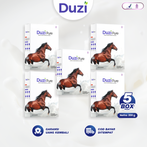 Duzi Pure - Susu Kuda Lombok Bubuk 100% Original 200 Gram 5 Box