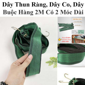 Dây Thun Ràng Dây Co Dây Buộc Hàng 2M Có 2 Móc Dài