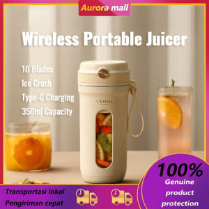 Portable Cup Juicer 10 Blades Dual Motor Small Home Electric Fruit Blender Multifunctional Cup Juicer Automatic Juicer