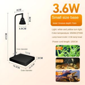 Fish tank LED micro landscape plant fill light desktop aquarium tank spotlight water grass succulent moss growth light